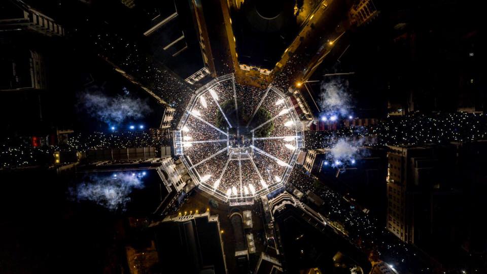 Lebanon welcomes the new year in Downtown Beirut with Eurotruss