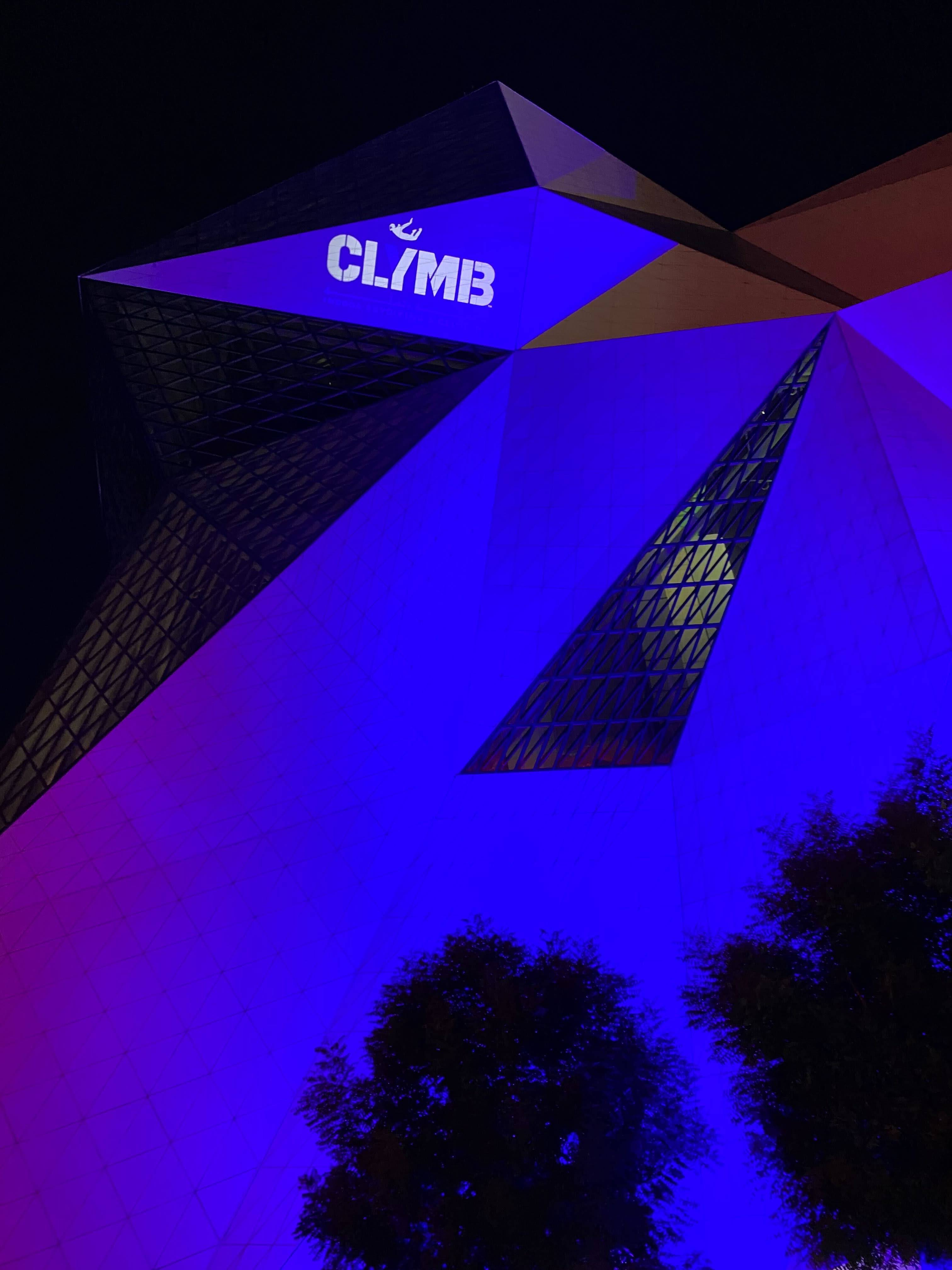 The world's biggest skydiving chamber gets lit up with Cyclops Lighting and Madrix