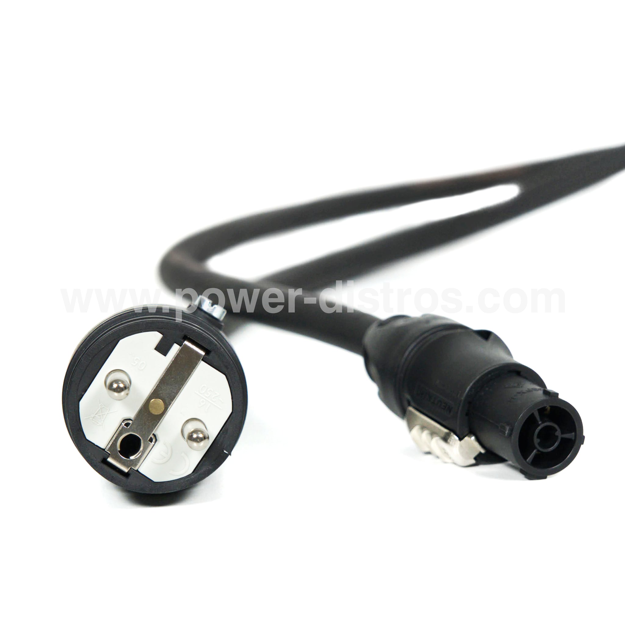 Power Cable - Schuko Male to Waterproof PowerCon Female