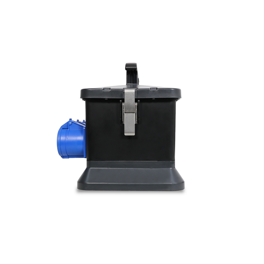 32A CEE 400V 5P In, 32A CEE 240V 3P Out, RCD, Distribution Box