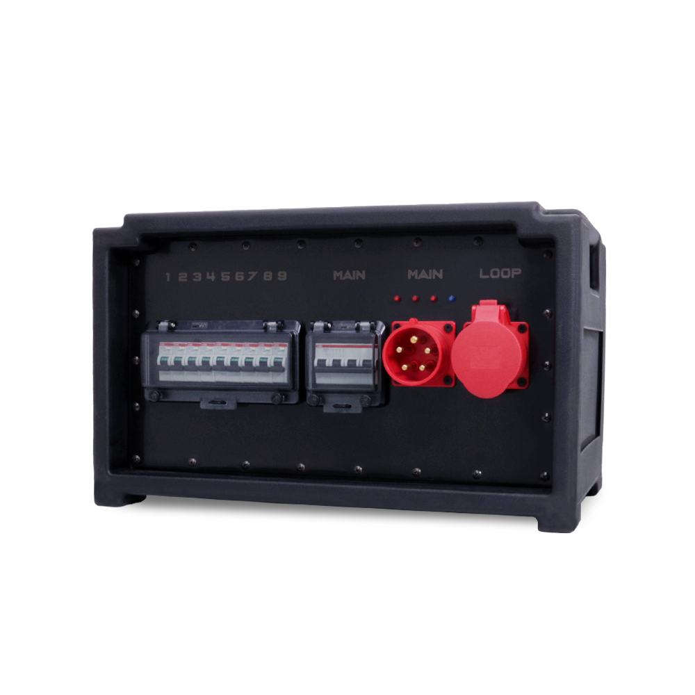 32A CEE 400V 5P In, 16A CEE 240V 3P/ 32A CEE 240V 3P/ 32A CEE 400V 5P Out, MCB, Distribution Box Main Protection
