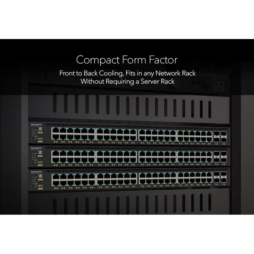 GSM4352 48x1G PoE+ (236W base, up to 1,440W) and 4xSFP+ Managed Switch