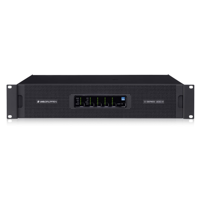 D 200:4L - 20000W Power Amplifier with DSP and Network