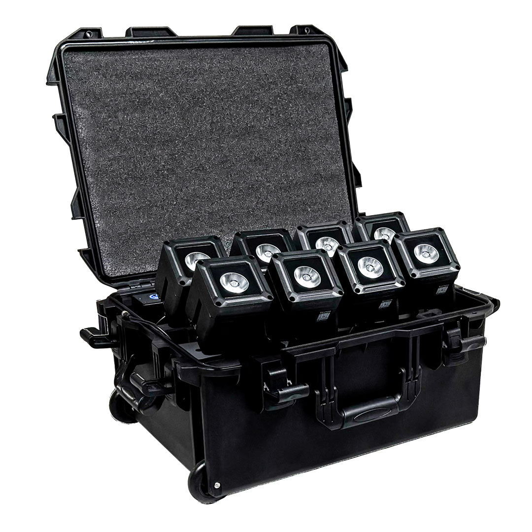 Cyclops Lighting Kit of 8 LumiGo™ CUBE120 - Battery-Operated IP65 LED spotlight (wireless CRMX & App Control)