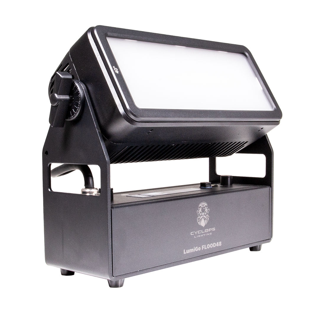 Cyclops Lighting LumiGo™ FLOOD48 - Battery-Operated IP65 60x8W RGBL FX & Pixel Mapping Wash (wireless CRMX & App Control)