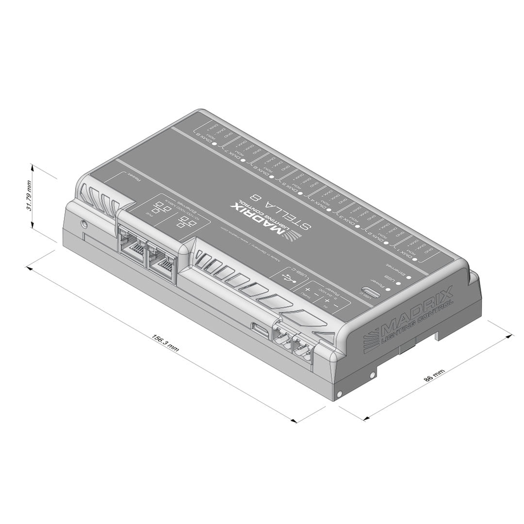 MADRIX STELLA 8 - 8-Port DMX Network Node with RDM