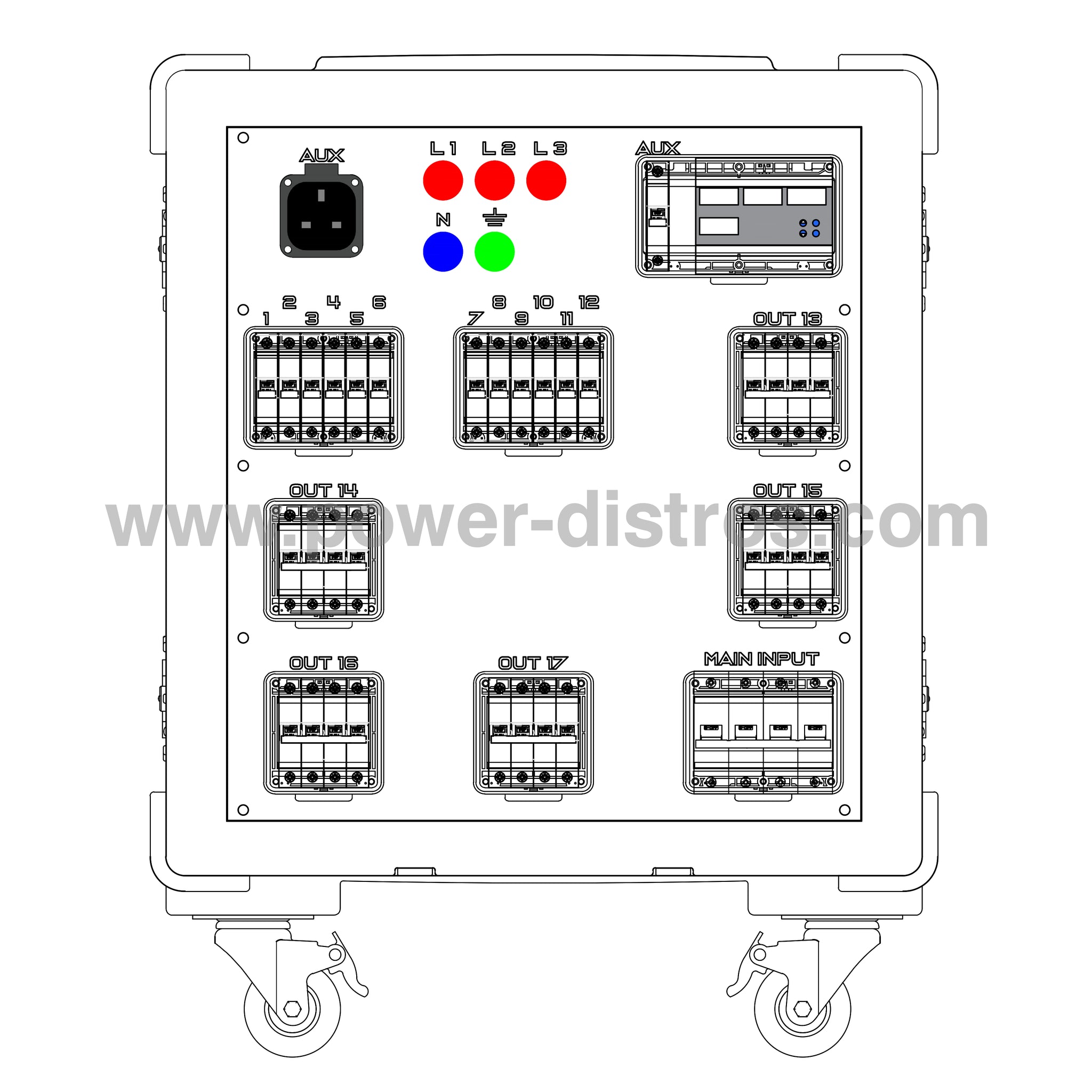 MD125-120MCB – 125A Main Distribution Box – MCB Protection