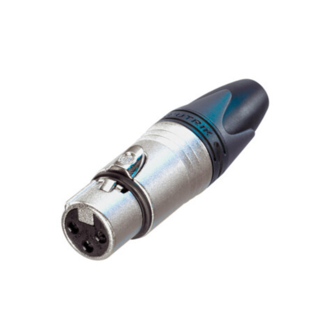 NC3FXX - XLR cable connector female 3-pole, Nickel housing and silver contacts - XX Series