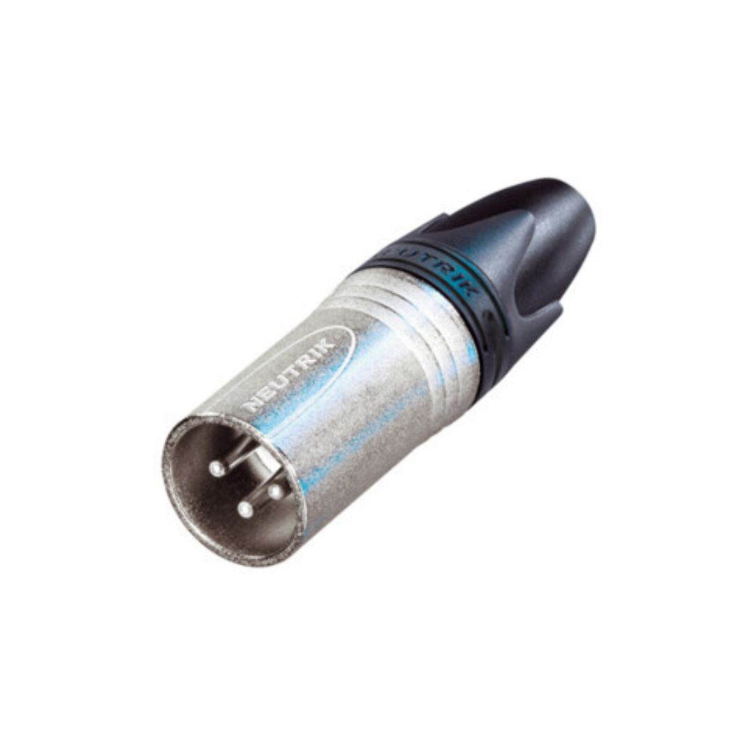 Neutrik - NC3MXX - XLR cable connector male 3-pole, Nickel housing and silver contacts - XX Series