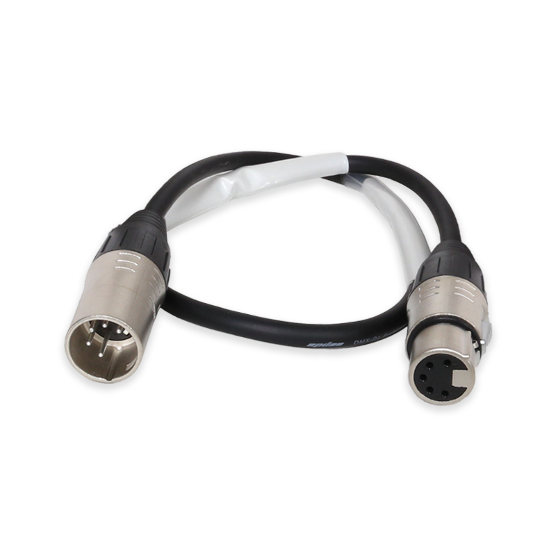 XLR Cable - 5 Pin SCSM5/SCSF5 Connector AWG 24 for DMX - 0.6m-50m