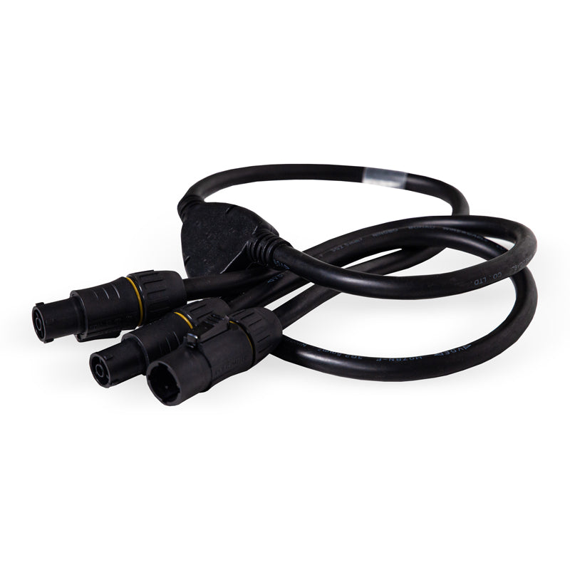 Power Y Cable - Powercon True1 Male to Powercon True1 Female