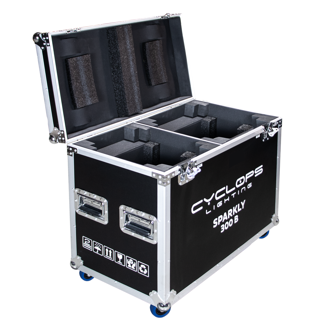 Flight Case - Sparkly 300B - 2 Fixtures