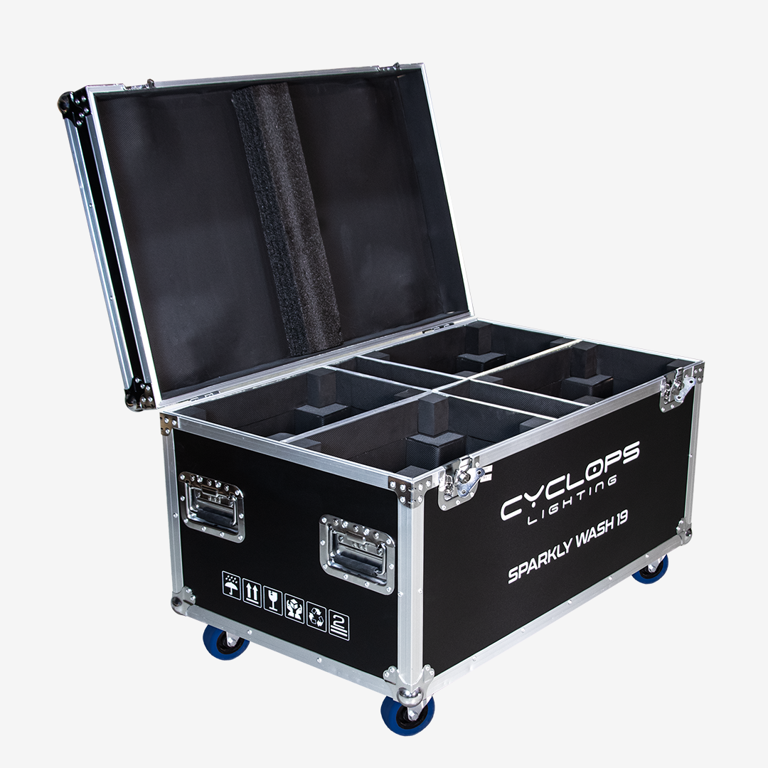 Flight Case - SPARKLY WASH 19 - 4 fixtures
