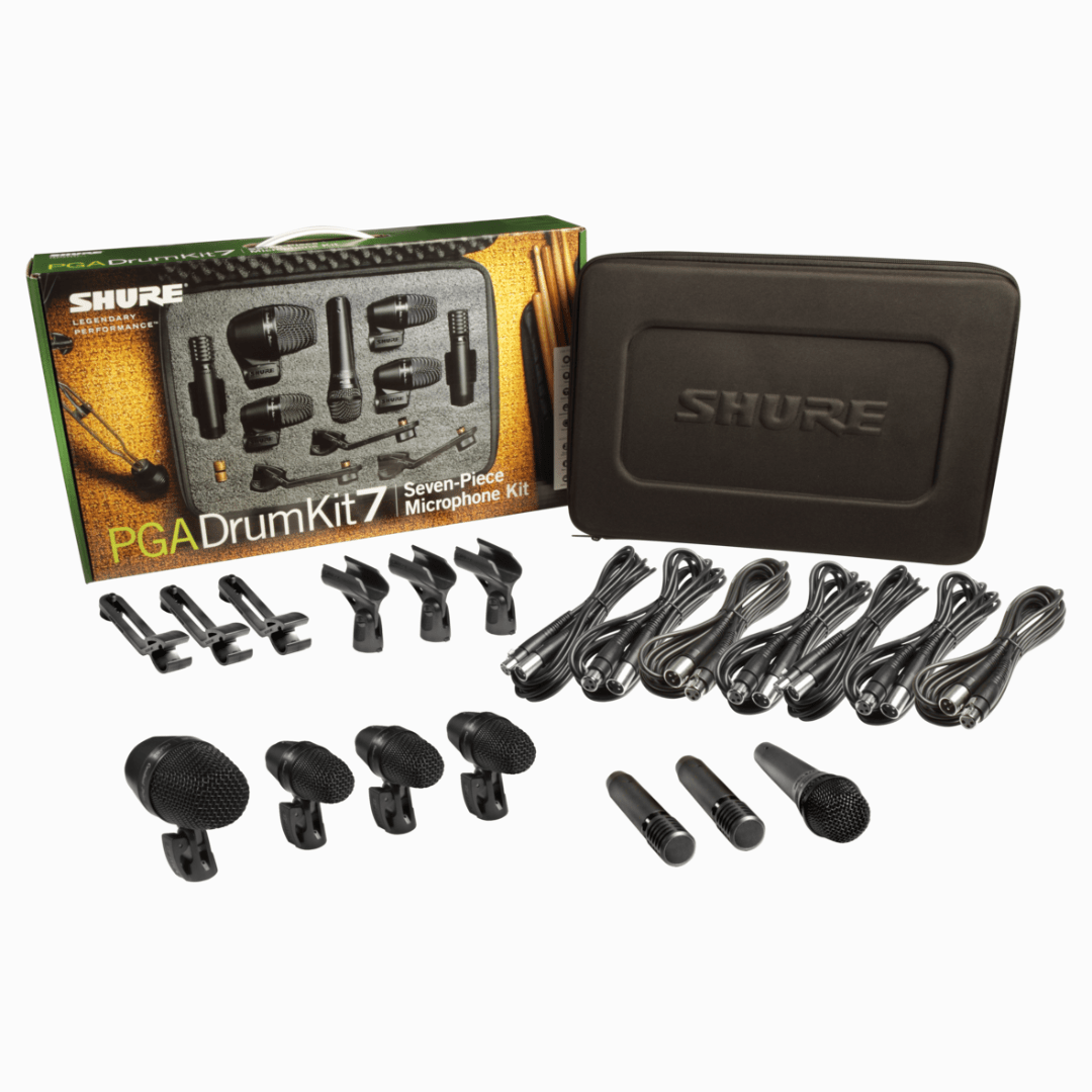 7PC DRUM MIC KIT PGA52, 57, 56(X3), 81(X2)