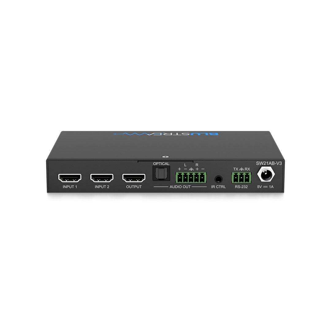 Blustream SW21AB-V3 - 2-Way 4K HDMI 2.0 Switch