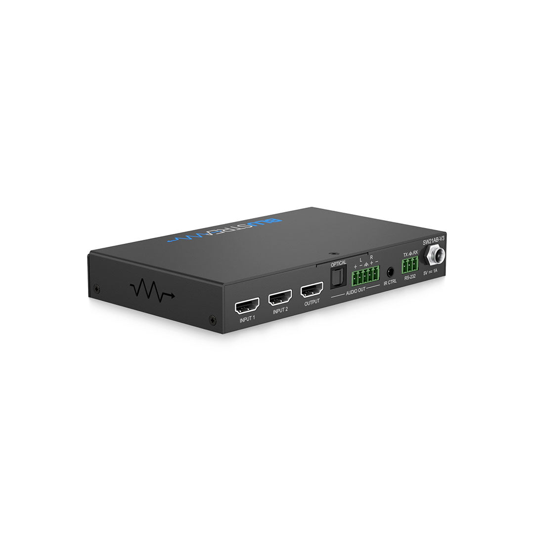 Blustream SW21AB-V3 - 2-Way 4K HDMI 2.0 Switch