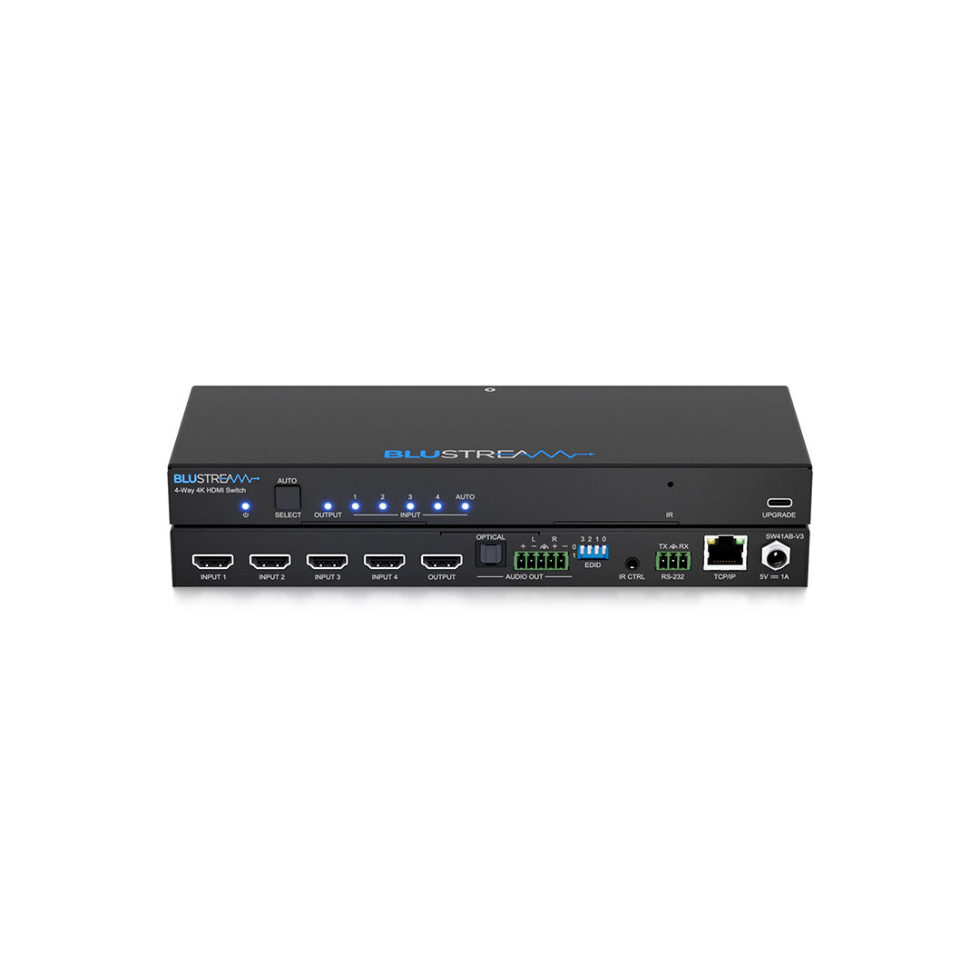 Blustream SW41AB-V3 - 4-Way 4K HDMI Switch