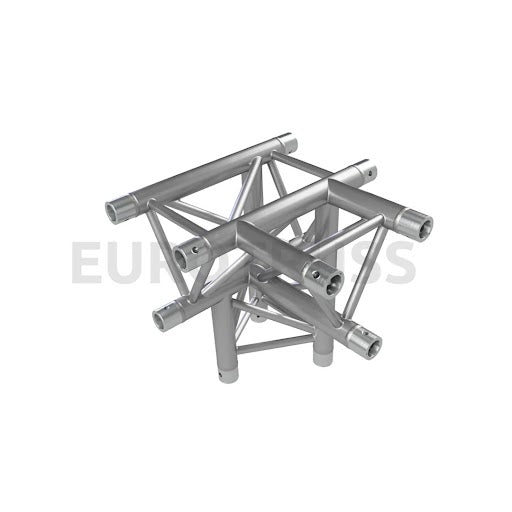 FD/HD33 4 Way Corner T-Piece + Down Left - Tubes Up - Fixed Corner