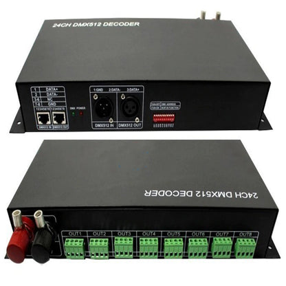 24 CH DMX512 Decoder LED Controller