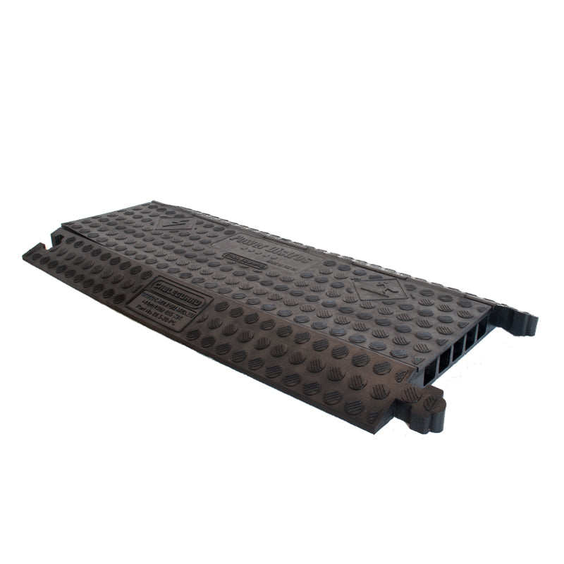 Cable Protector Ramp, Black Line, 5 Channels - 100cm