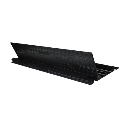 Cable Protector Ramp, Black Line, 2 Channels - 100cm