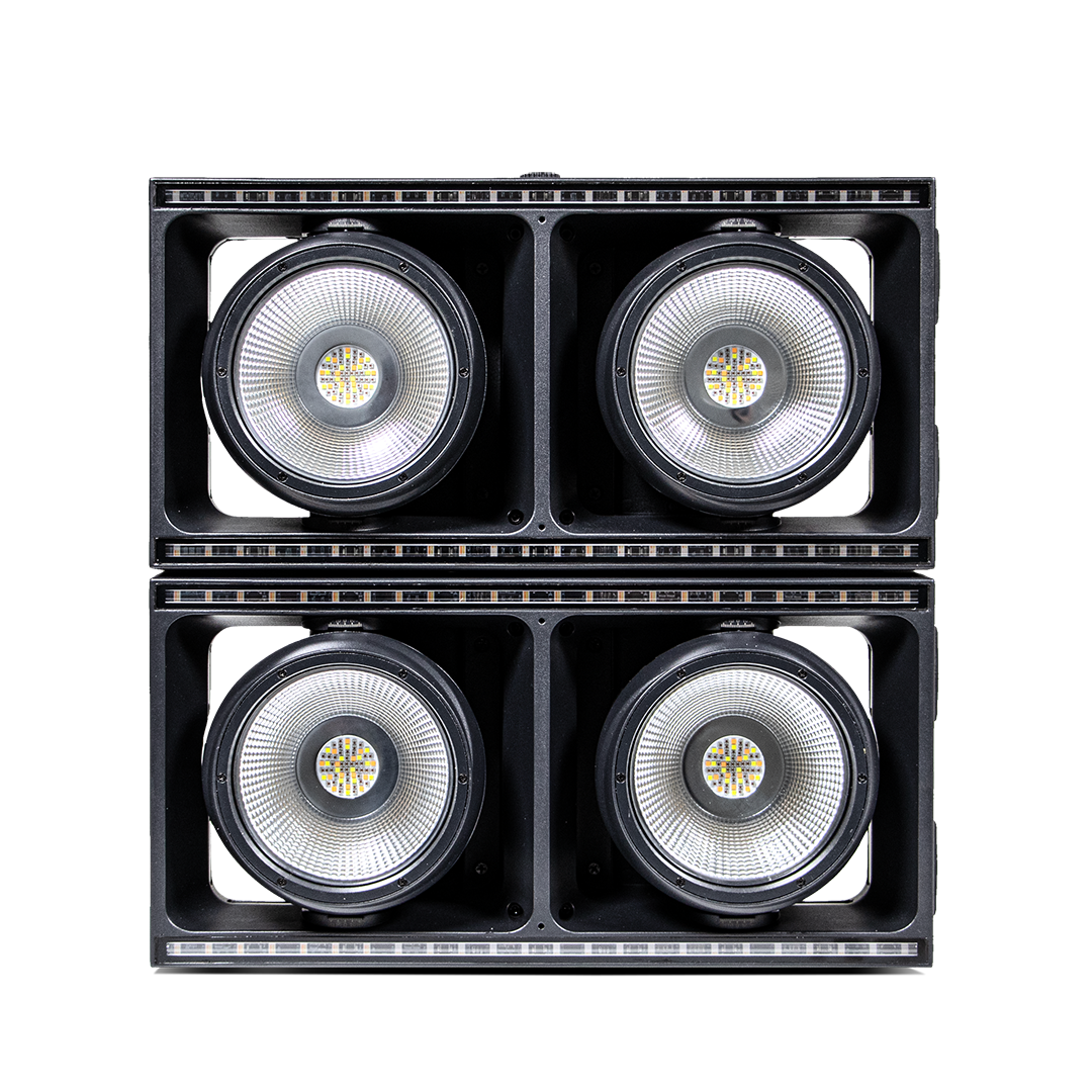 BLOK 2C - 2x400W RGBLA Modular Blinder with White Pixel Lines