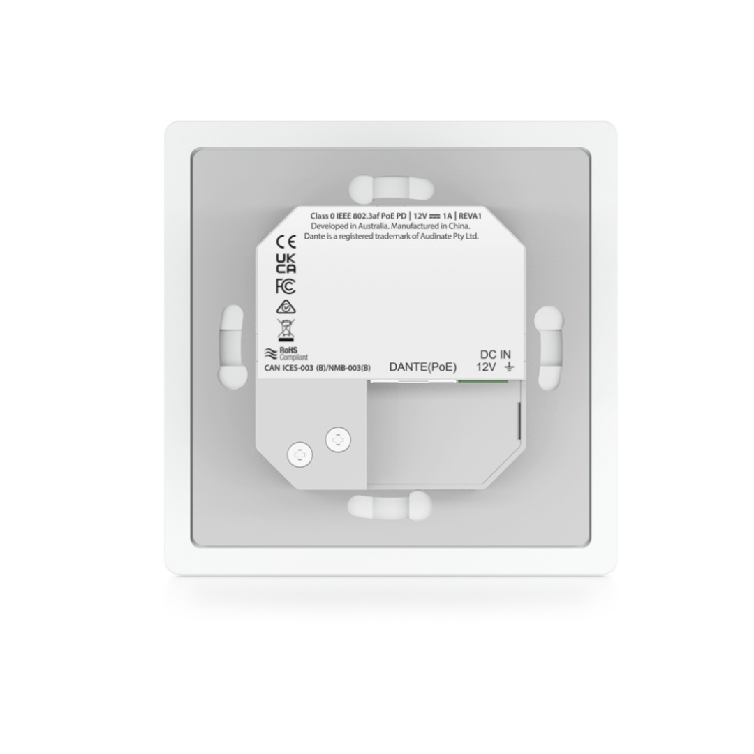 DA11ABL-WP-V2-EU - Bluetooth & Analogue Audio Dante® Wall Plate EU