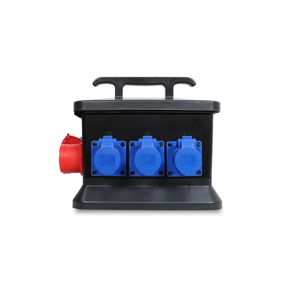 32A CEE 400V 5P In, 16A CEE 240V/ 32A CEE 400V 5P Out, RCD, Distribution Box