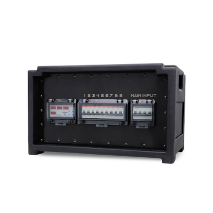 32A CEE 400V 5P In, 16A CEE 240V 3P Out, MCB, Distribution Box Main Protection