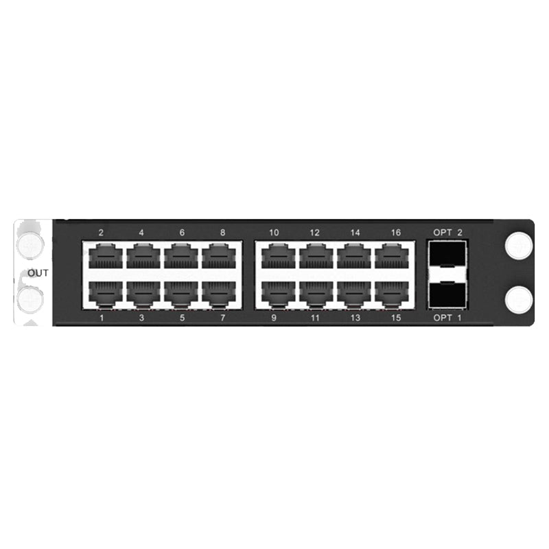 H Series 16 x RJ45+ 2 x Fiber Output Sending Card