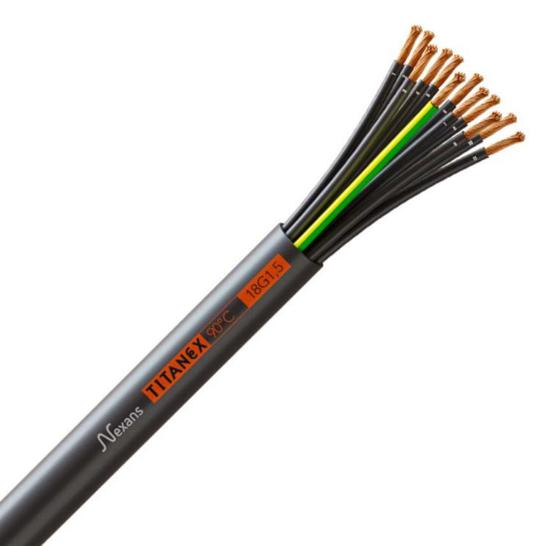 H07RN-F TITANEX 18G1.5, Industrial flexible rubber cable, 18 core x 1.5mm2