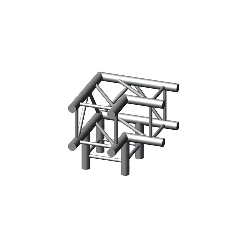 HD34-LD - 90° + Down 3-way Corner, 50x50x50cm