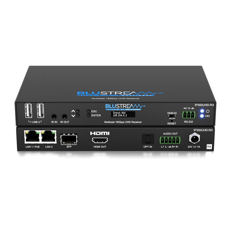 IP300UHD-RX - IP Multicast HDMI2.0 Video Receiver
