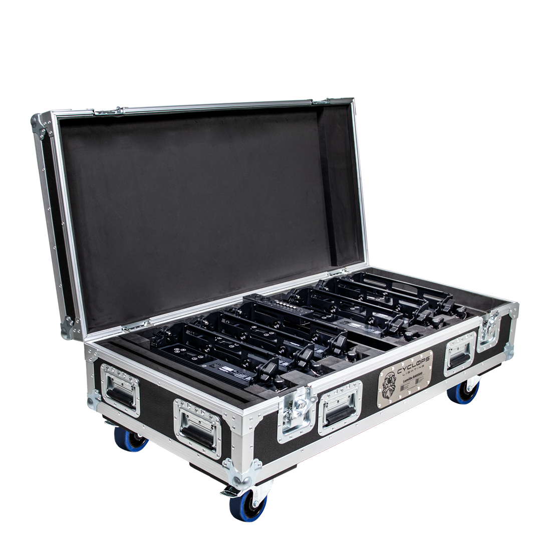 Cyclops Lighting LumiGo™ BAR300 - Battery-Operated IP65 32x8W RGBL Wash Bar with Wireless CRMX & App Control