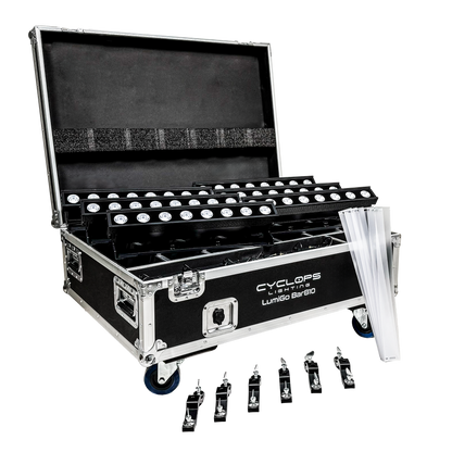 Cyclops Lighting Kit of 6 LumiGo™ BAR810 - Battery-Operated IP65 LED Bar (wireless CRMX & App Control)