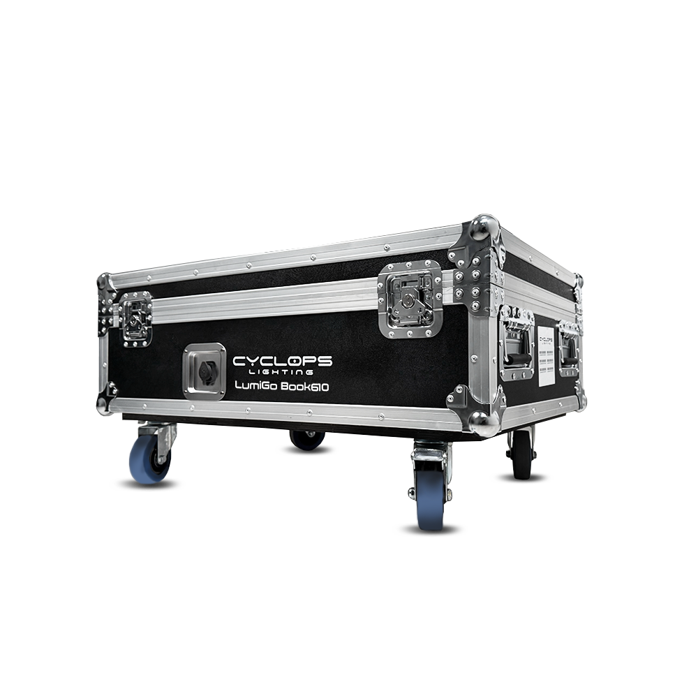 Cyclops Lighting Flight Case - LUMIGO™ BOOK610 - 6 Fixtures