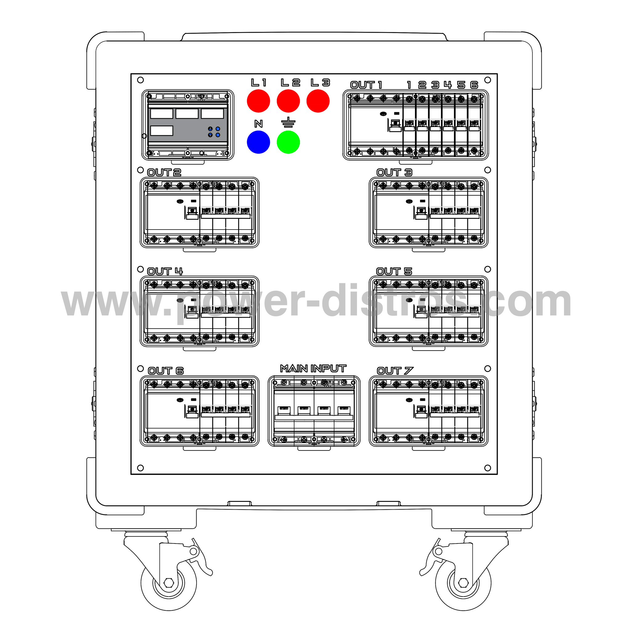 MD125-150RCD - 125A Main Distribution Box - RCD Protection