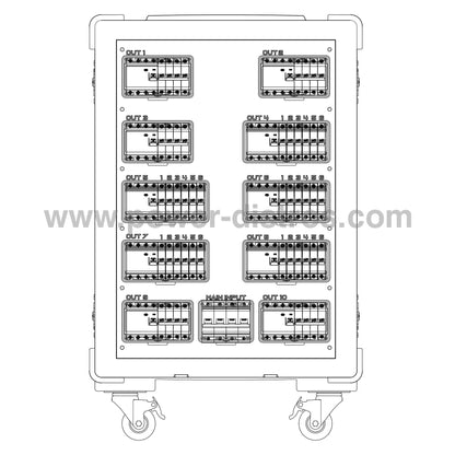 MD125-350RCD - 125A Main Distribution Box - RCD Protection