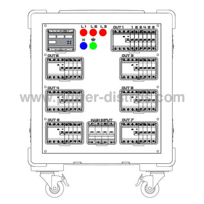 MD125-380RCD - Main Distribution Box - RCD Protection Level