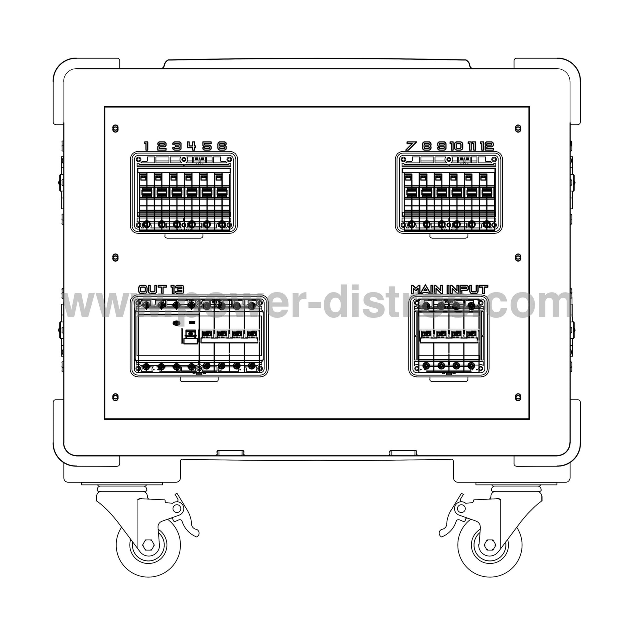 MD63-100RCBO - 63A Main Distribution Box - RCBO Protection