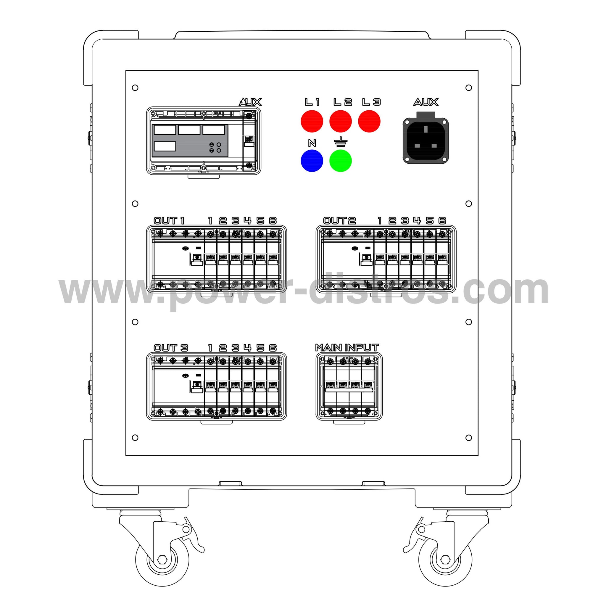 MD63-160RCD - 63A Main Distribution Box - RCD Protection Level