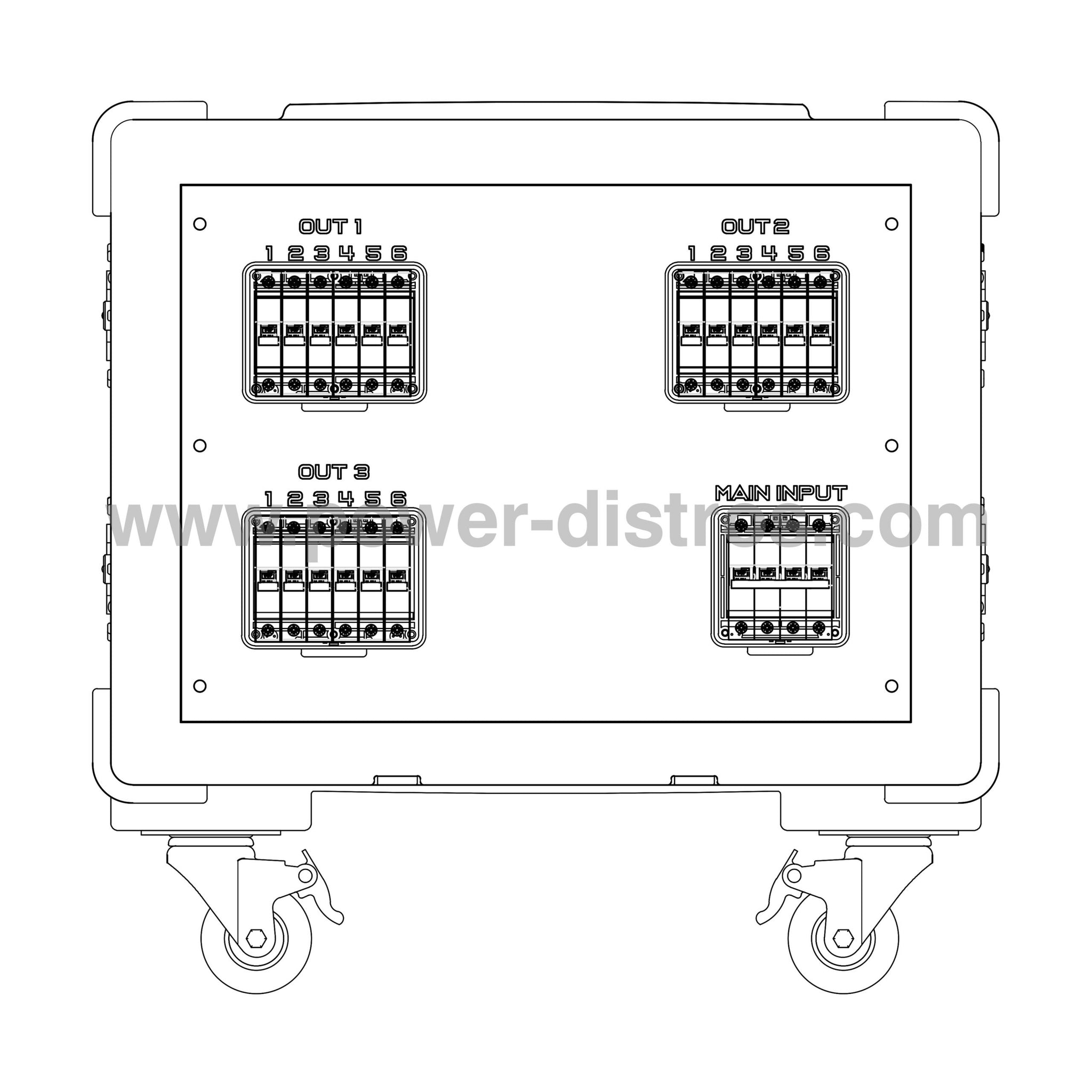 MD63-230MCB - 63A Main Distribution Box with - MCB Protection