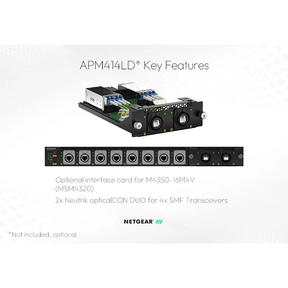 MSM4320 16x 2.5G PoE++ (530W base, up to 1,130W) incl. 8x Neutrik etherCON and 4xSFP28 25G Managed Switch