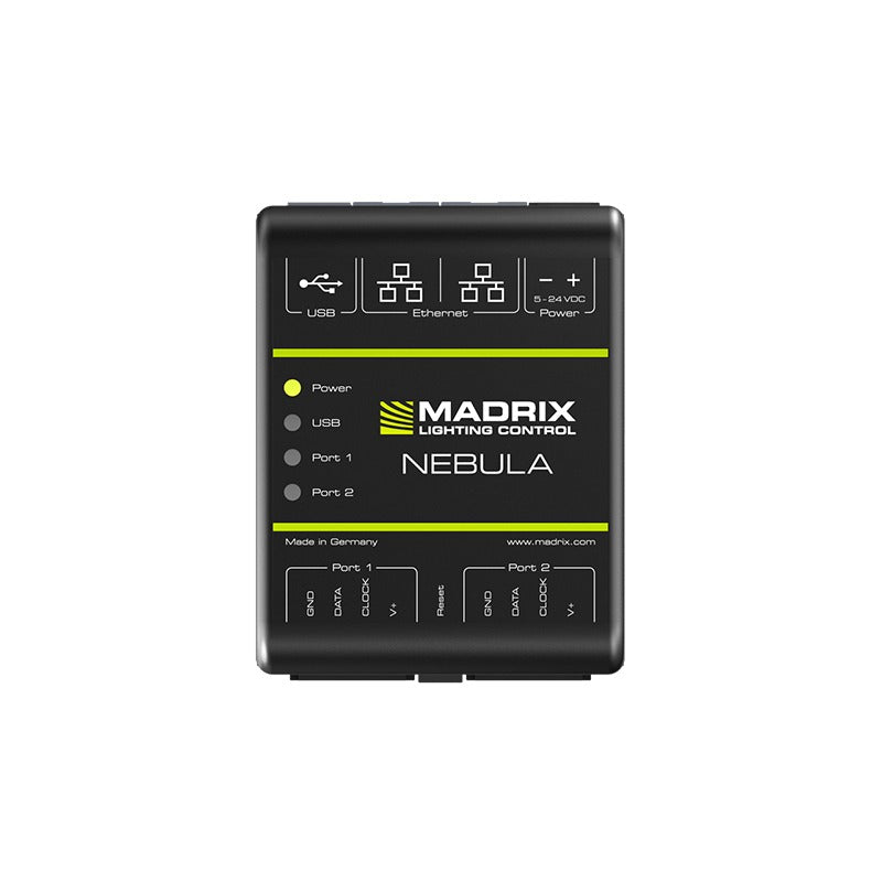 MADRIX NEBULA - SPI Network Mode with 2 Outputs/12 Universes