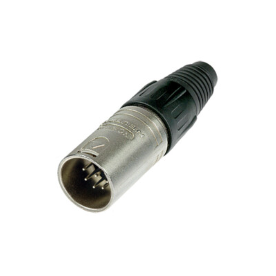 Neutrik - NC7MX - XLR cable connector male 7-pole, Nickel housing and silver contacts.