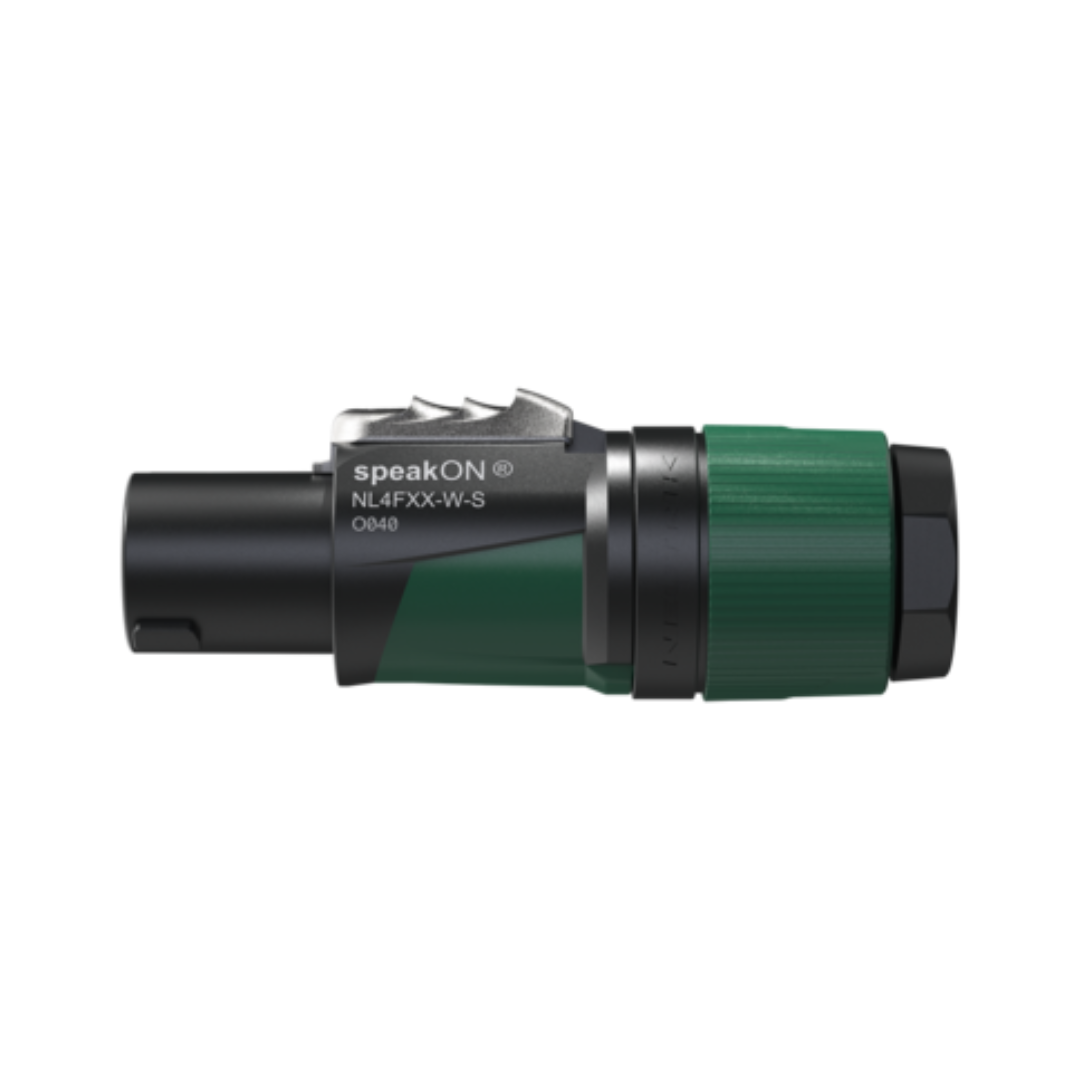 Neutrik - NL4FXX-W-S - SpeakON cable connector 4-pole, IP20, small - FXX Series