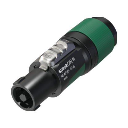 Neutrik - NL4FXX-W-S - SpeakON cable connector 4-pole, IP20, small - FXX Series