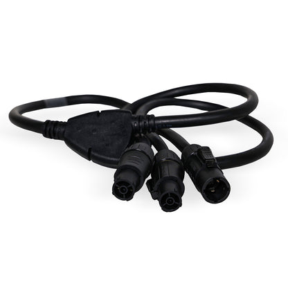 Power Y Cable - Powercon True1 Male to Powercon True1 Female