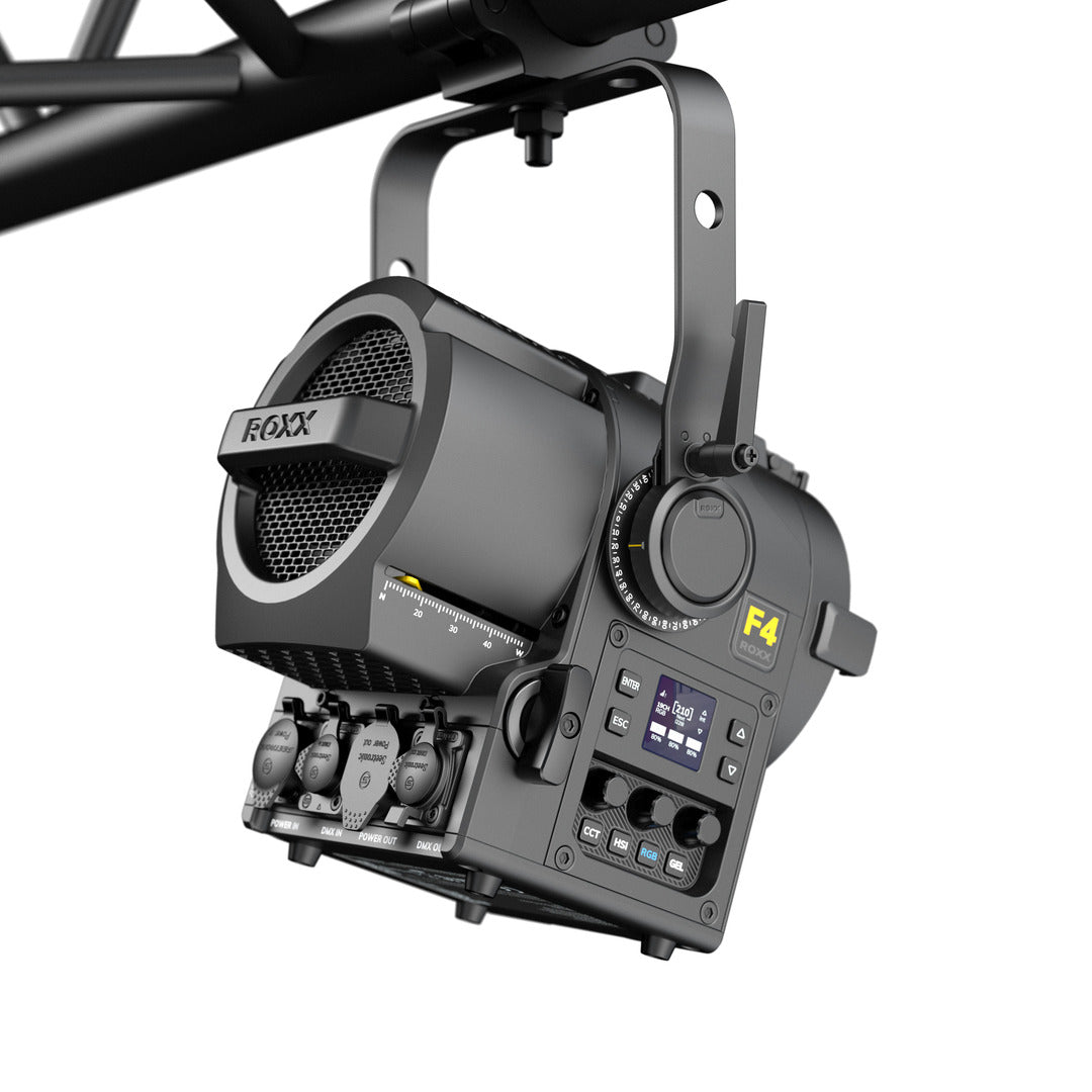 ROXX ICON F4 - Fresnel, Black, Incl. 8-way barndoors