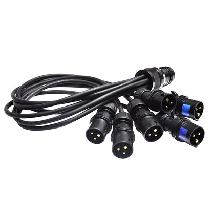 Power Fan In Spider - 19 Pin Female Connector - 1m to 6m Connections